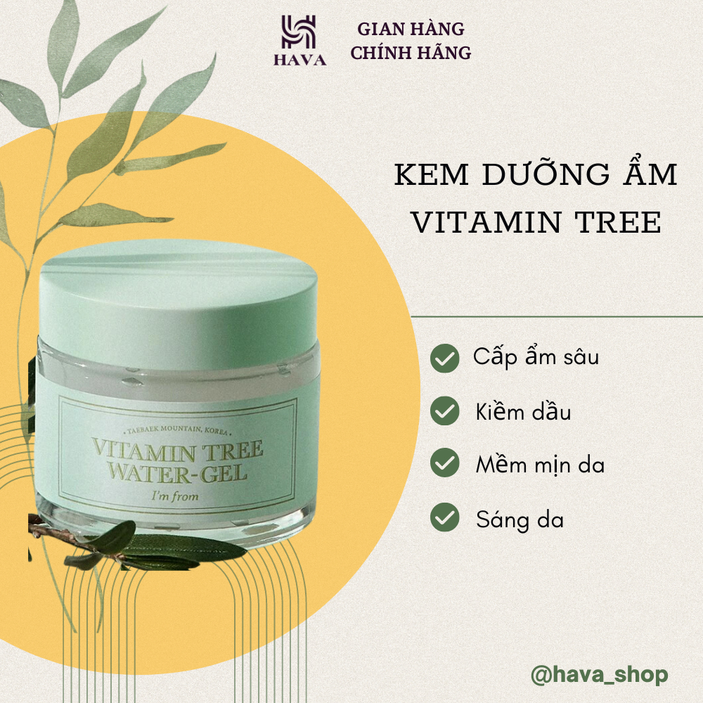 Kem Dưỡng I'm From Vitamin Tree Water Gel HAVA SHOP