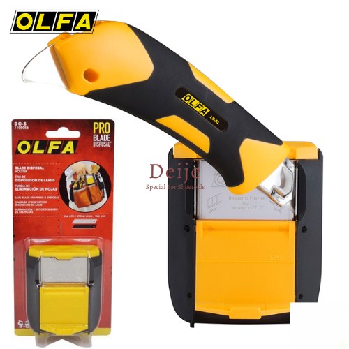 Hộp bẻ và đựng lưỡi dao cùn đeo lưng OLFA DC-5 Nhật Bản