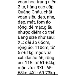 Áo voan lụa trung niên hàng nhập