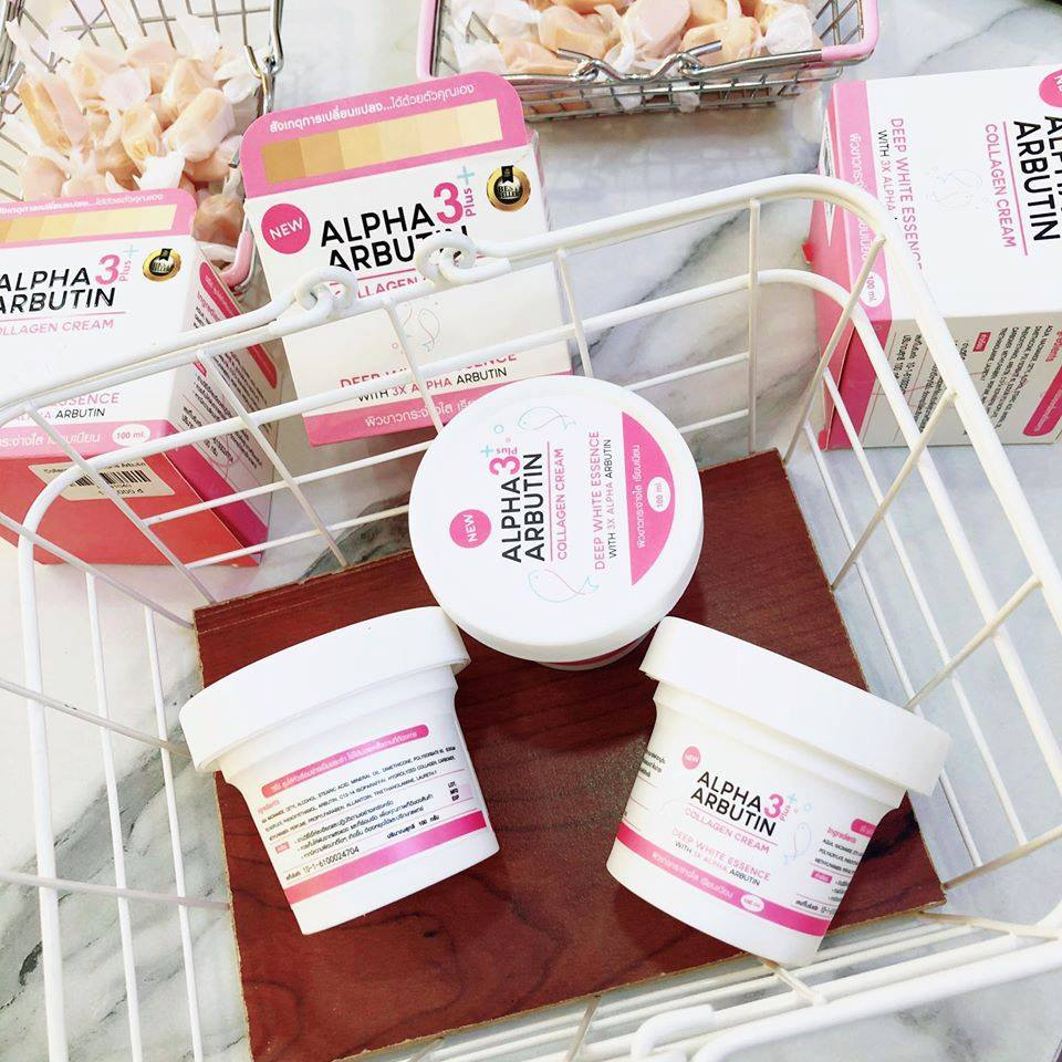KEM DƯỠNG TRẮNG DA BODY ALPHA ARBUTIN COLLAGEN CREAM 3PLUS+ - 100gr