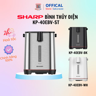 Bình thủy điện dung tích 4l sharp kp-40ebv-st/bk/wh - hàng chính hãng