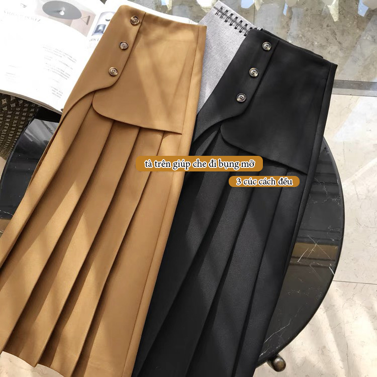 Chân Váy nữ Bigsize 45-90kg nhà MÚP chất goll Nhật+ TUYẾT MƯA HÀN, 2 lớp dài 72cm phong cách năng động