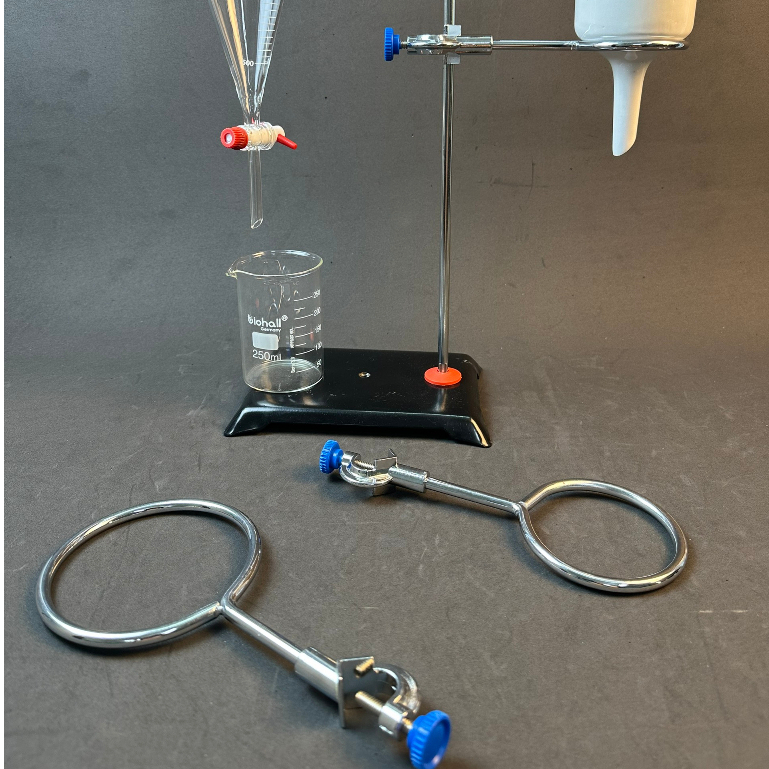 Vòng Đỡ Phễu Chiết Quả Lê LAB HA NOI, Phễu Lọc Sứ, Có Khóa 60mm, 80mm, 100mm, 120mm