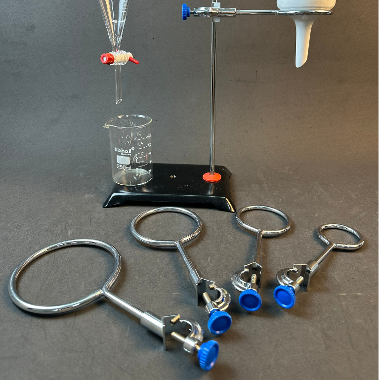 Vòng Đỡ Phễu Chiết Quả Lê LAB HA NOI, Phễu Lọc Sứ, Có Khóa 60mm, 80mm, 100mm, 120mm
