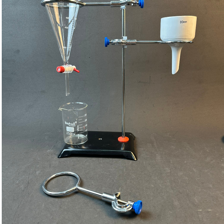 Vòng Đỡ Phễu Chiết Quả Lê LAB HA NOI, Phễu Lọc Sứ, Có Khóa 60mm, 80mm, 100mm, 120mm