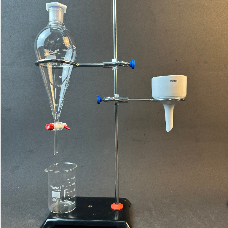 Vòng Đỡ Phễu Chiết Quả Lê LAB HA NOI, Phễu Lọc Sứ, Có Khóa 60mm, 80mm, 100mm, 120mm