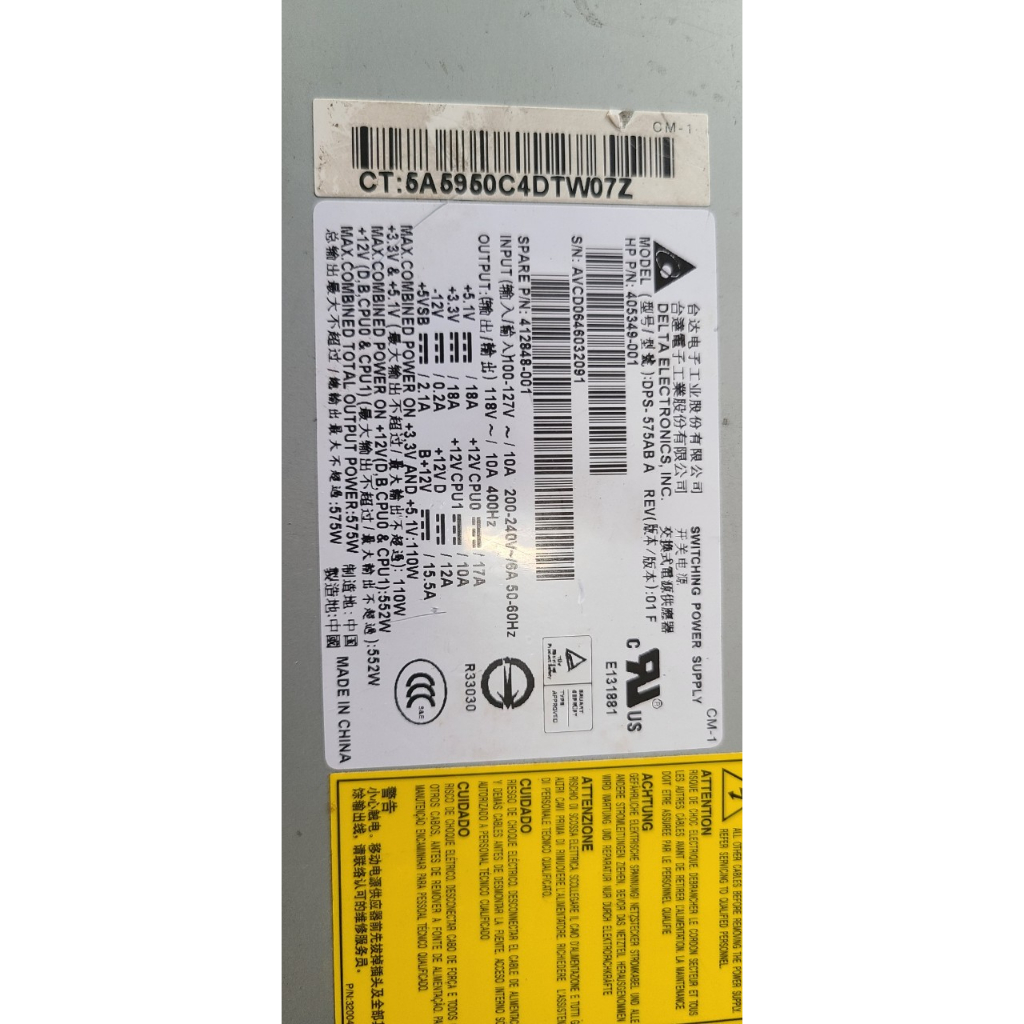 Nguồn DELTA 552W dùng chế đồ