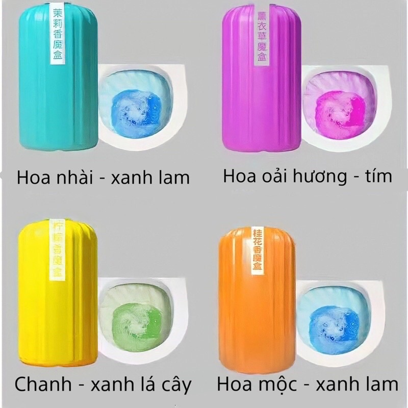 Lọ thả bồn cầu ma thuật diệt khuẩn khử mùi tolet, nhà vệ sinh thơm mát nhiều mùi hương 88397