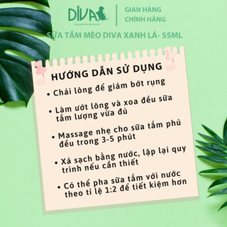 SỮA TẮM MÈO DIVA XANH LÁ 55ML