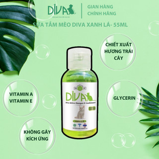 SỮA TẮM MÈO DIVA XANH LÁ 55ML