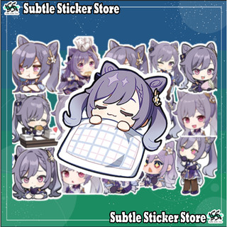 - Set 10/15 Sticker Keqing hình dán chibi trang trí vali, điện thoại, laptop, mũ bảo hiểm..siêu đẹp