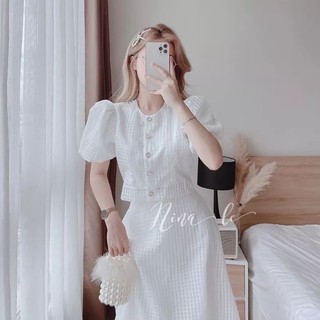 Set chân váy dài thanh lịch kèm ảnh thật