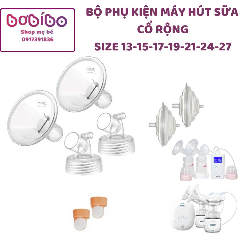 Bộ Phụ Kiện Máy hút sữa Spectra, Avent, Fatz, Cimilre, Rozabi, Concung thương hiệu Maymom