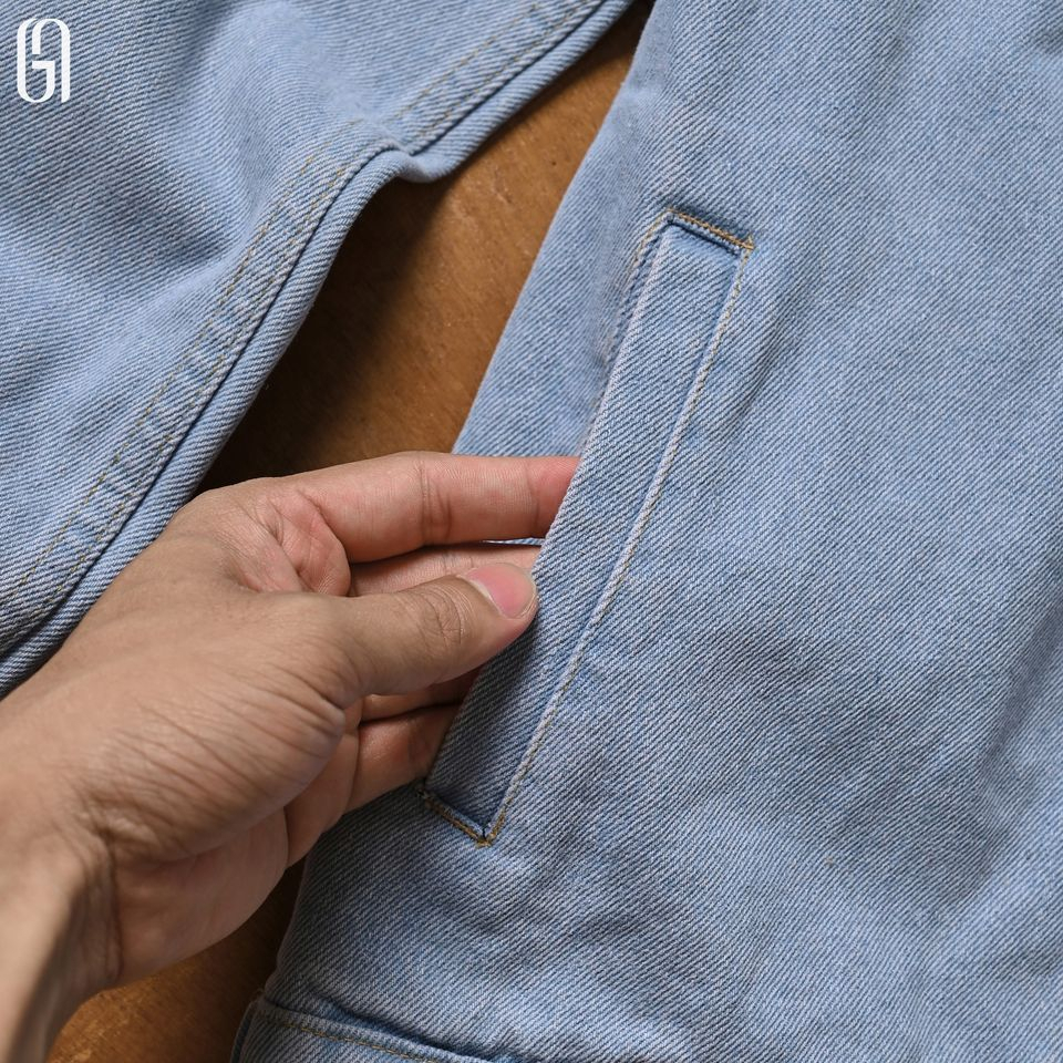 Áo khoác jeans D23 DENIM JACKET form Regular fit - THE GMEN ELEGANT EST 2017