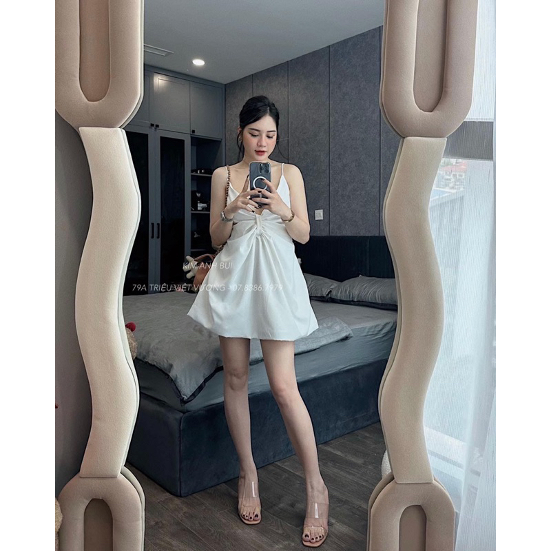 VÁY 2S NƠ NGỰC CHẤT THÔ NHẸ NHÀNG - kimanhbui
