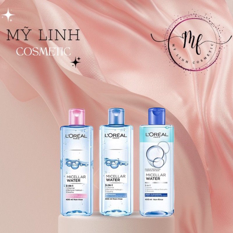 Nước tẩy trang Loreal 400ml