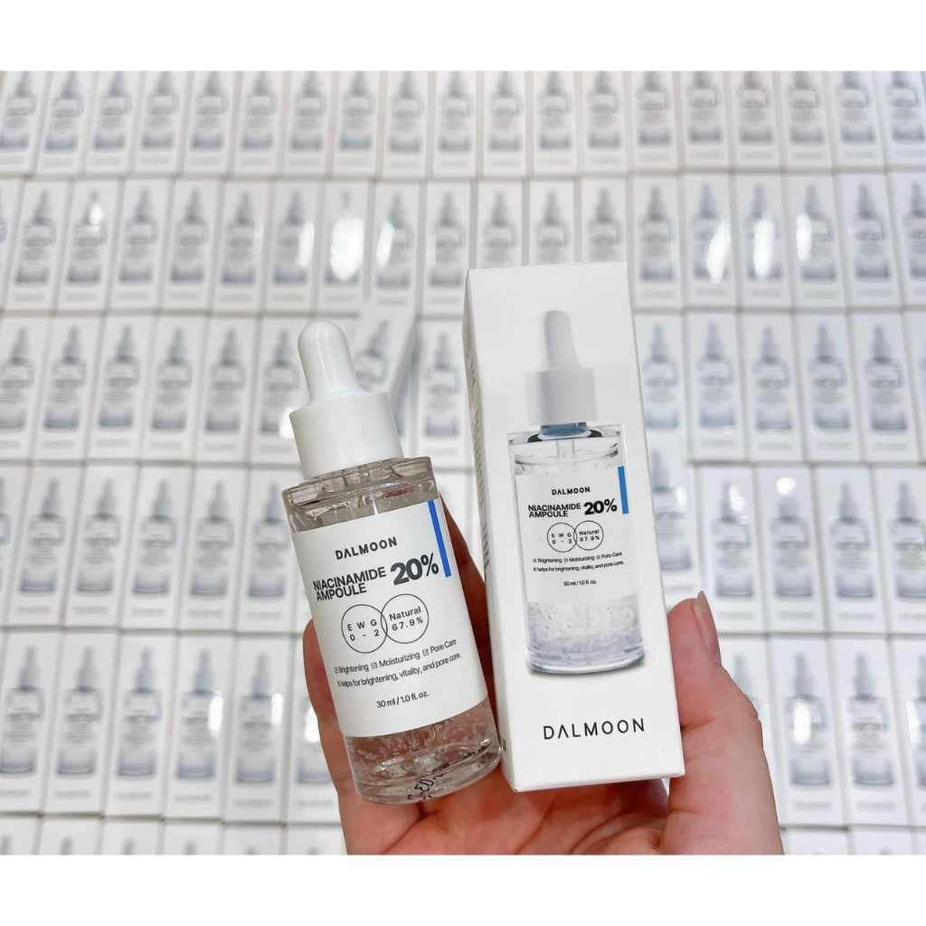 Tinh chất Dalmoon Nia 20% làm sáng da căng bóng ,se lcl, làm sáng 30ml