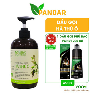 Dầu gội hà thủ ô cỏ cây hoa lá ngăn rụng tóc làm chậm quá trình bạc tóc giảm gãy rụng PANDAR