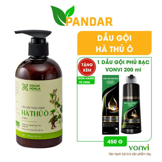 Dầu gội hà thủ ô Cỏ cây hoa lá dầu gội thảo dược đen tóc giảm rụng tóc hạn chế tóc bạc phục hồi tóc  PANDAR