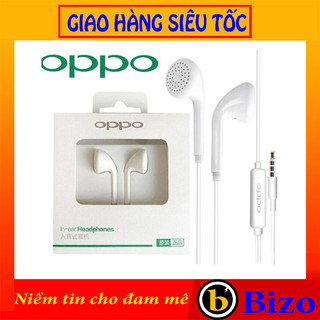 TAI NGHE OPPO R11 Jack 3,5MM,TAI NGHE NHÉT TAI CÓ DÂY , CHÍNH HÃNG - ÂM THANH CỰC CHẤT - BIZO
