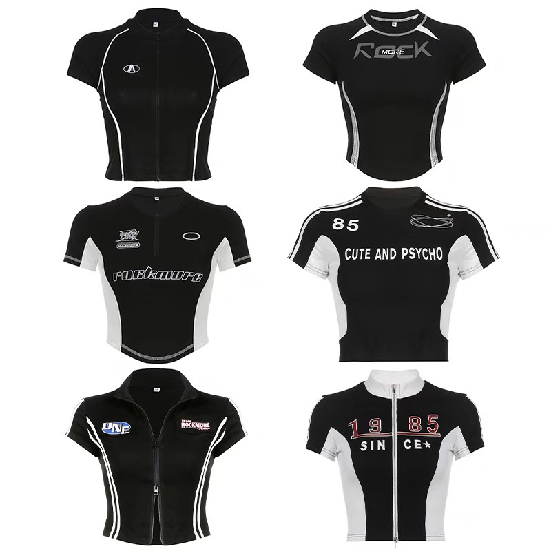 ÁO CROPTOP BIKER SPORT PHONG CÁCH THỂ THAO CÁ TÍNH