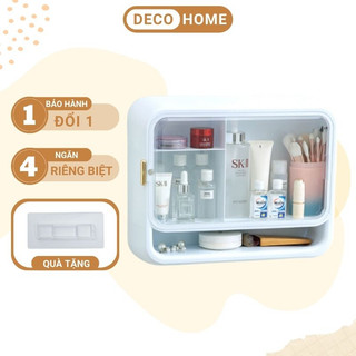 Kệ đựng mỹ phẩm treo tường IMA Store loại lớn - Kệ treo nhà tắm gắn tường cao cấp kiêm tủ thuốc bằng nhựa