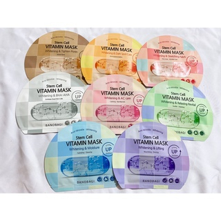 Mặt Nạ Giấy Cung Cấp Vitamin Cho Da Banobagi Stem Cell Vitamin Mask Caro 1 Miếng