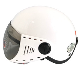 Mũ bảo hiểm nửa đầu có kính cao cấp - GRS A08K Trắng bóng - Vòng đầu nhỏ 54-57cm - Hàng Chính Hãng - Bảo hành 12 tháng