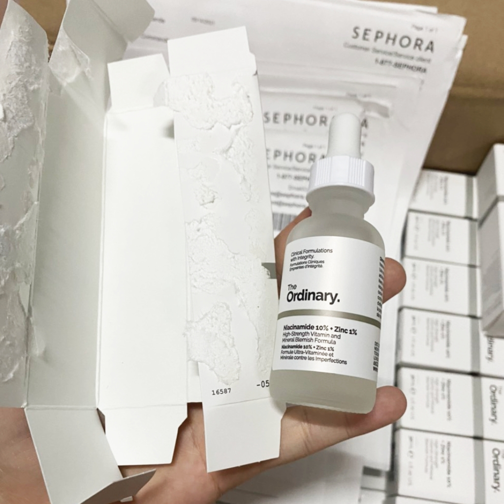 Serum The Ordinary Niacinamide 10% + Zinc 1% Giúp Cân Bằng Bã Nhờn Làm Sáng Da Thu Nhỏ Lỗ Chân Lông 30 - 60ml