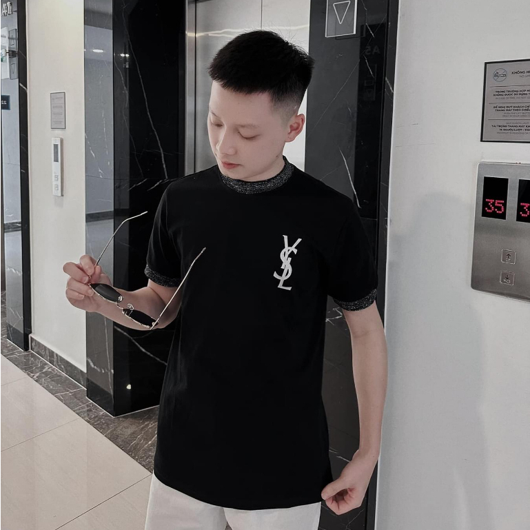 Áo Thun YSL Kim Tuyến Form Rộng Tay Lỡ Vải Cotton Cao Cấp Mẫu Hot 2023 - Áo Phông Nam Nữ Unisex | BigBuy360 - bigbuy360.vn