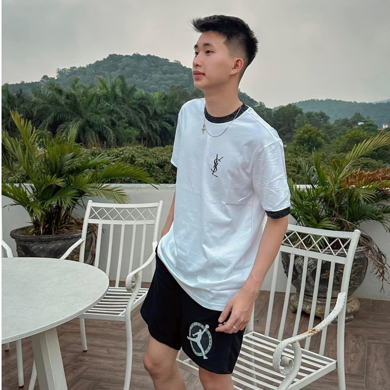 Áo Thun YSL Kim Tuyến Form Rộng Tay Lỡ Vải Cotton Cao Cấp Mẫu Hot 2023 - Áo Phông Nam Nữ Unisex | BigBuy360 - bigbuy360.vn