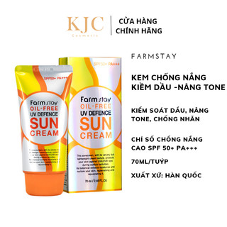Kem chống nắng cho da dầu -FARMSTAY OIL-FREE UV DEFENCE SUN CREAM