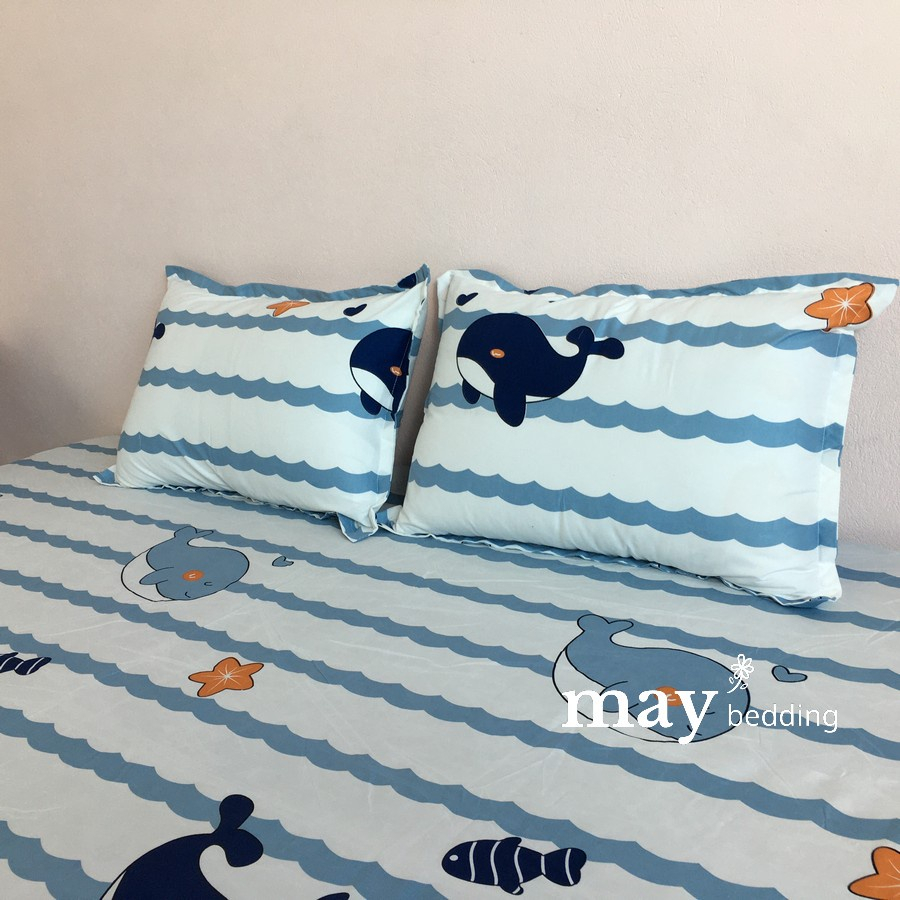 Vỏ gối nằm poly cotton Maybedding nhiều mẫu kích thước 45x65cm, không bao gồm ruột gối