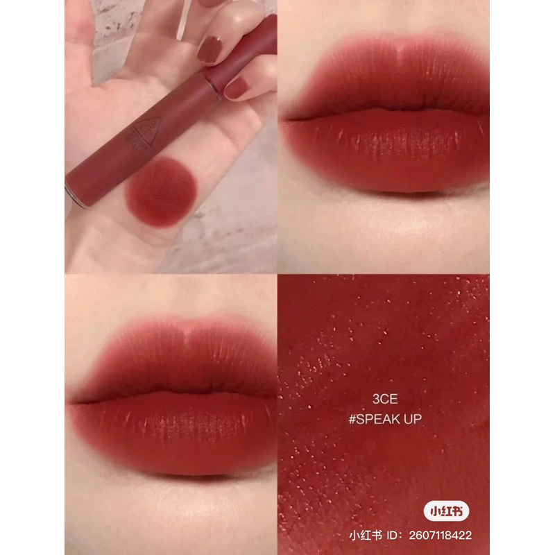 SON 3CE VELVET LIP TINT MÀU SPEAK UP