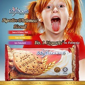 Bánh quy lúa mạch chay My Bizcuit SỐ 1 Malaysia