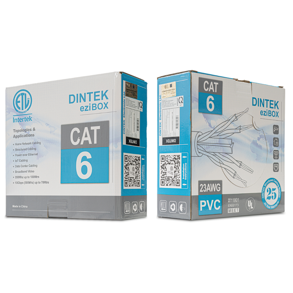 CÁP MẠNG DINTEK CAT 6 UTP THÙNG 100M