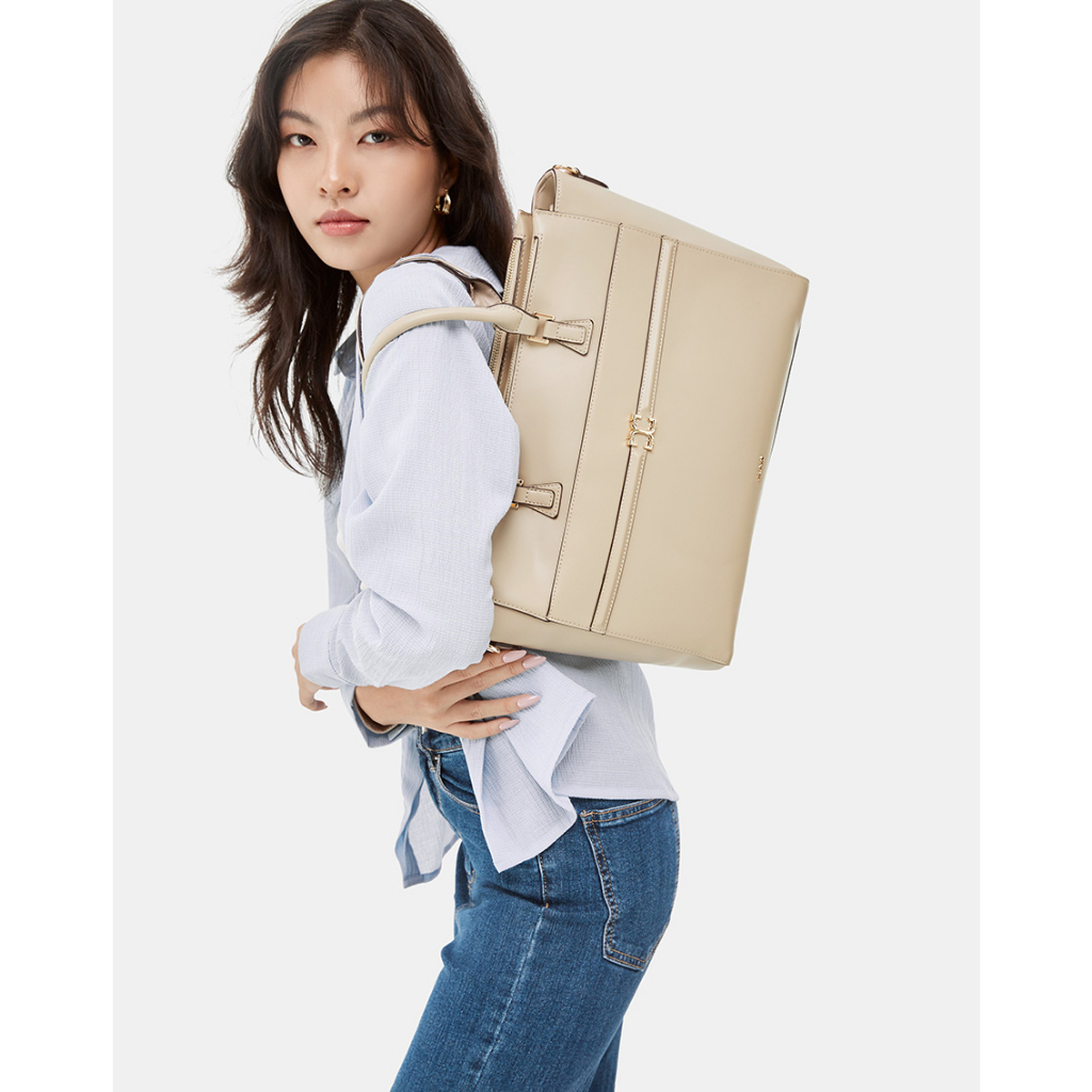 Túi Xách Nữ Thời Trang JUNO Cỡ Lớn Satchel Trang Trí Khóa TXL088