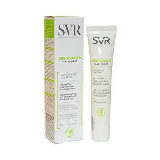 (Quà) Kem giảm mụn SVR Sebiaclear Mat+ Pores 40ml - se khít lỗ chân lông, kiểm soát dầu nhờn dư thừa
