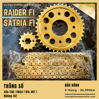 NHÔNG SÊN DĨA RAIDER FI/ SATRIA FI VÀNG