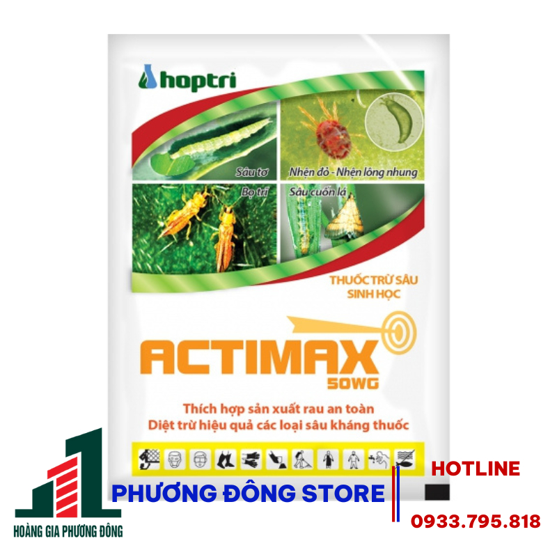 Thuốc trừ sâu sinh học thế hệ mới Actimax 50WG (Gói 10g, 15g)