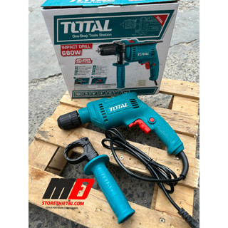 Máy khoan búa 680w total / tg1061356-2e / đầu cập 13ly