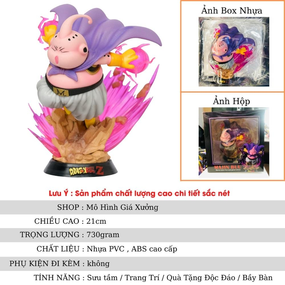 Mô Hình DragonBall MaBu Béo chiến đấu siêu ngầu có led cao 20cm - Figure DragonBall - Có Hộp màu - Mô Hình Giá Xưởng