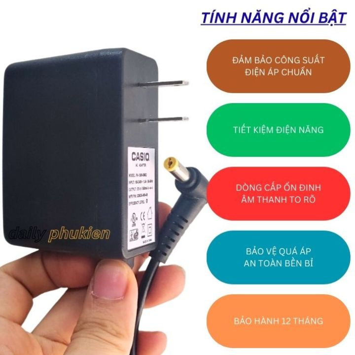 Adapter nguồn đàn Casio WK-200 WK-110 9v dailyphukien