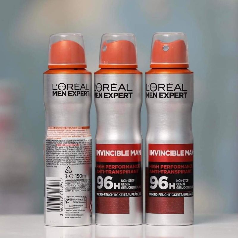 Hàng Đức Xịt khử mùi ngăn tiết mồ hôi Loreal men 5 in 1