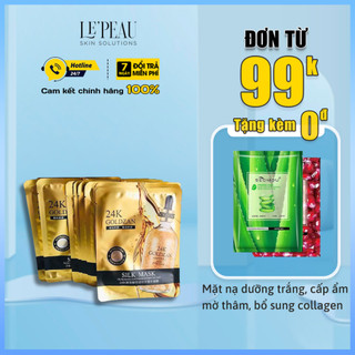 [ Chính Hãng ] Mặt nạ vàng 24k hộp 10 cái - Mặt nạ vàng luxury dưỡng ẩm phục hồi hư tổn da