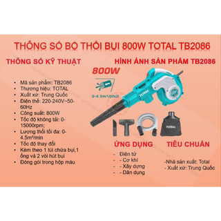 Máy thổi bụi Total 800w