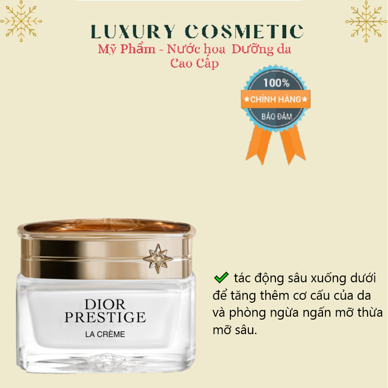 Kem Dưỡng DIOR Prestige La Cream (Mẫu Mới ̣- Tester Box Trắng.