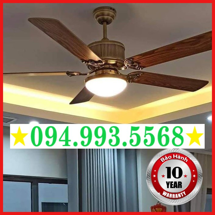 💥BH 10 năm💥 Quạt trần đèn hiện đại cánh gỗ, đèn led 3 màu as, chế độ hẹn giờ tự động, hiện đại cổ điển, ĐK từ xa GRE61
