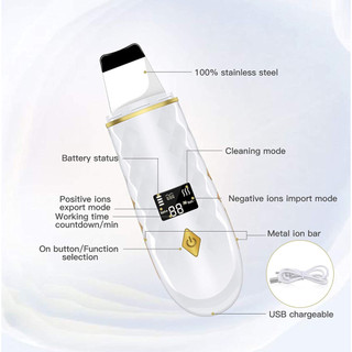 Máy Sủi Da Cà Da Làm Sạch Sâu Da Mặt Ultrasonic