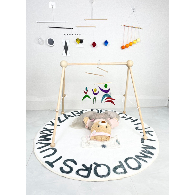Combo bộ chuyển động montessori kệ chữ A cho bé sơ sinh munari gobbi vũ công bát diện